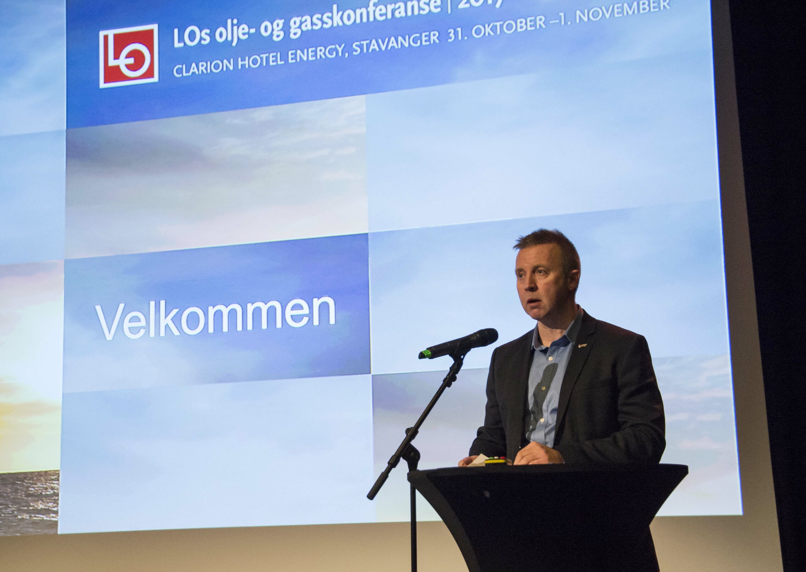 Frode Alfheim åpnet LOs olje- og gasskonferanse i Stavanger. Foto: Atle Espen Helgesen