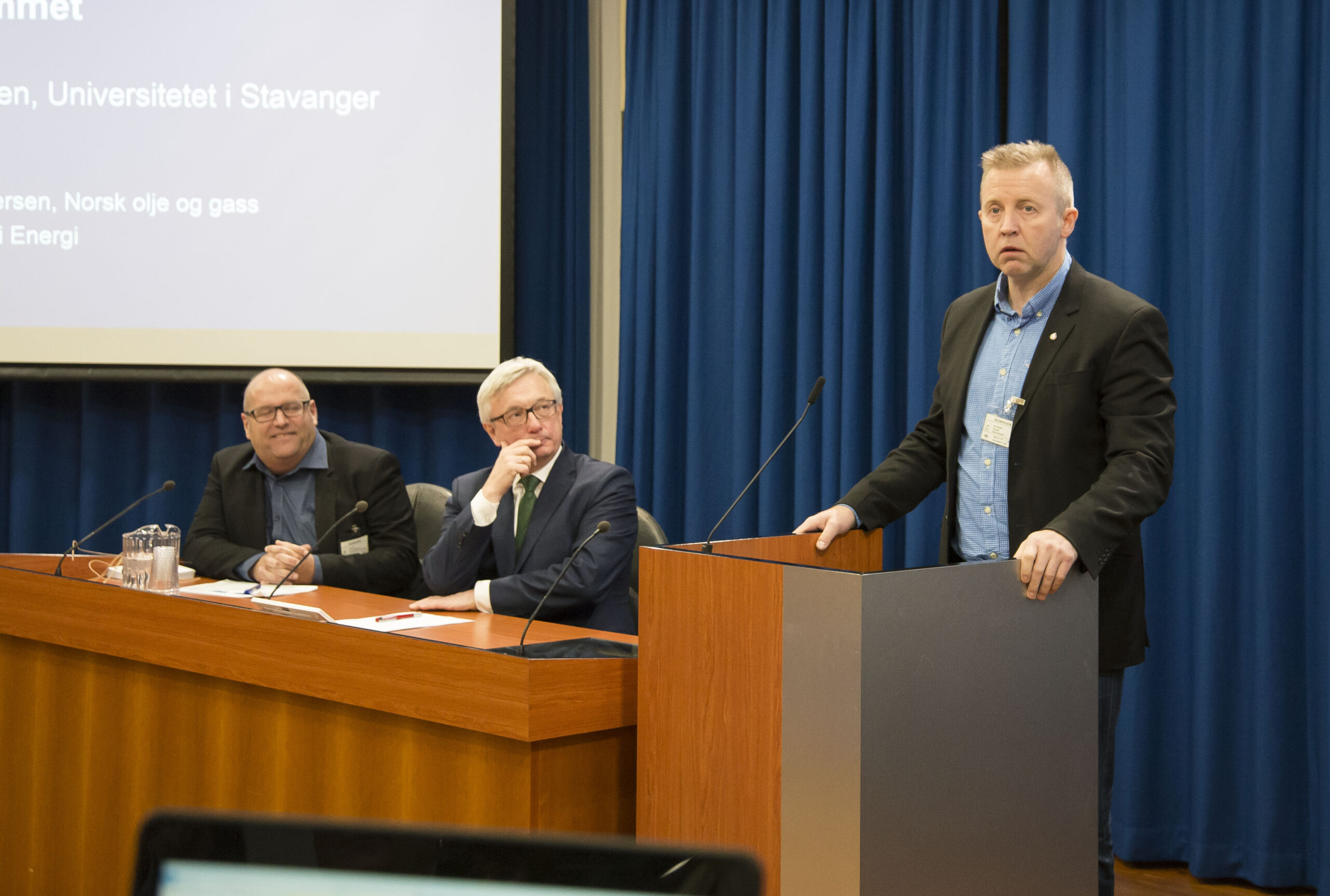 Frode Alfheim advarte mot snikamerikanisering på et HMS-seminar hos Arbeidsdepartementet. Foto: Atle Espen Helgesen