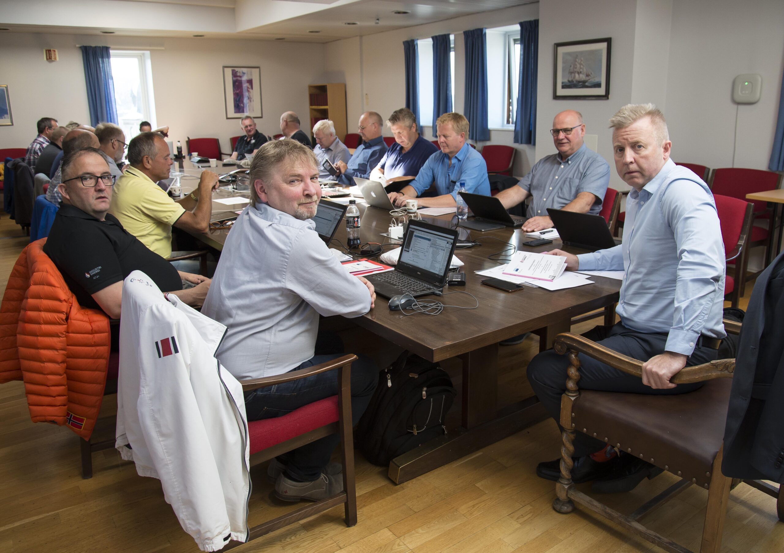Industri Energis’ Negotiating team during mediation. Photo: Atle Espen Helgesen