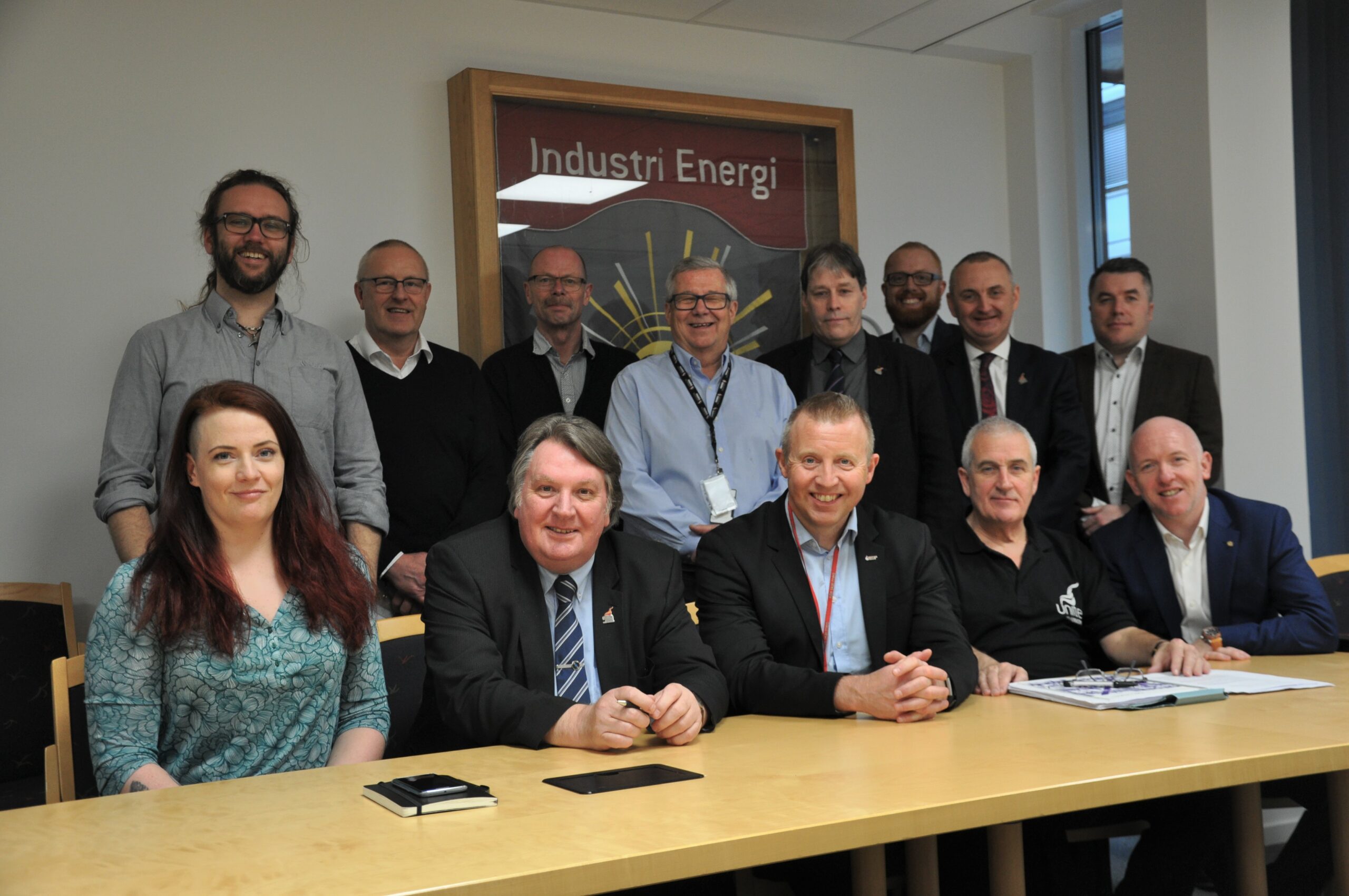 Representanter for Industri Energi og det britiske fagforbundet Unite diskuterte felles utfordringer.